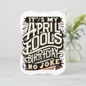 4月1日の誕生日エイプリルおもしろいフールズお祝い (スタンド正面)