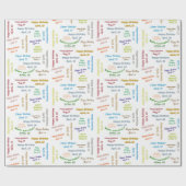 4月10日誕生日ギフト包装紙 ラッピングペーパー (フラット)