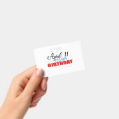 4月11日そのマイ誕生日 バッジ (手持ち)