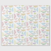 4月14日誕生日ギフト包装紙 ラッピングペーパー (フラット)