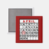 4月15日 – 税務ユーモア マグネット (正面/裏面)