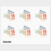 4月15日～4月15日 スクエアシール (シート)