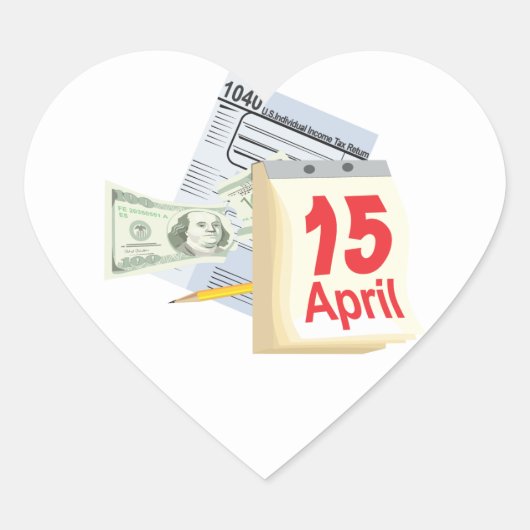 4月15日～4月15日 ハートシール (正面)