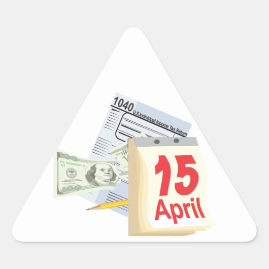 4月15日～4月15日 三角形シール (正面)