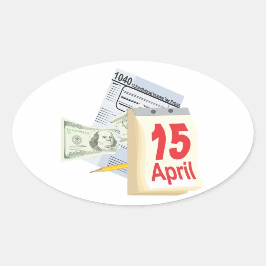 4月15日~4月15日 楕円形シール (正面)
