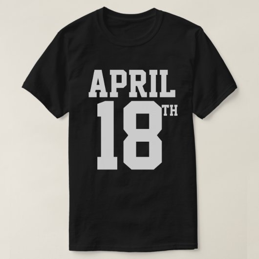 4月18日Tシャツ Tシャツ (デザイン正面)