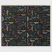 4月19日誕生日ギフト包装紙 ラッピングペーパー (フラット)