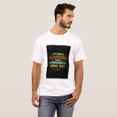 4月2日から計画済み 笑えるいたずらTシャツ Tシャツ (正面フル)