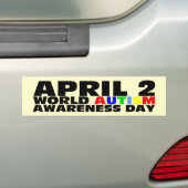 4月2日世界自閉症啓発デー バンパーステッカー (車上)