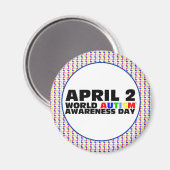 4月2日世界自閉症啓発デー マグネット (正面/裏面)