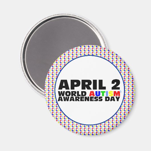 4月2日世界自閉症啓発デー マグネット (正面/裏面)