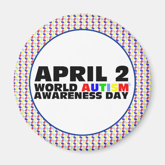 4月2日世界自閉症啓発デー マグネット (正面)