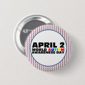 4月2日世界自閉症啓発デー 缶バッジ (正面&裏面)