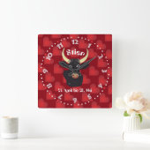 4月20日。マイウール スクエア壁時計 (ホーム)