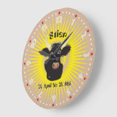 4月20日。マイウール ラージ壁時計 (傾斜)