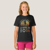 4月2014日のボスのような第5誕生日の女の子のフロス Tシャツ (正面フル)