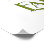 4月22日のハッピーアースの日のためのウォールアート ポスター (角)