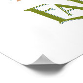 4月22日のハッピーアースの日のためのウォールアート ポスター (角)