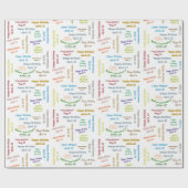 4月22日誕生日ギフト包装紙 ラッピングペーパー (フラット)