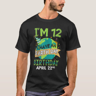 4月22日誕生生まれ地球救地球救時代 Tシャツ
