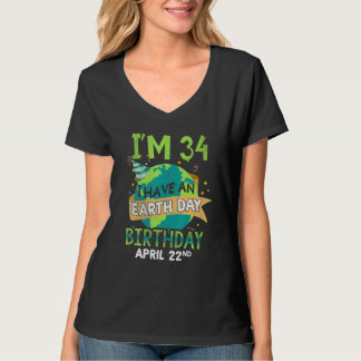 4月22日誕生生まれ地球救地球救時代 Tシャツ