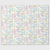 4月24日誕生日ギフト包装紙 ラッピングペーパー (フラット)