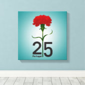 4月25日，カーネーション革命，ポルトガル キャンバスプリント (インサイチュ (ウッドフロア))