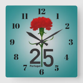 4月25日，カーネーション革命，ポルトガル スクエア壁時計