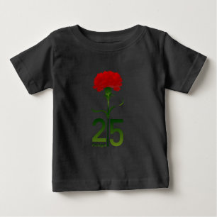 4月25日，カーネーション革命，ポルトガル ベビーTシャツ