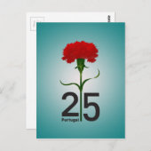 4月25日,カーネーション革命,ポルトガル ポストカード (正面/裏面)