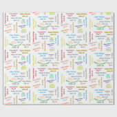 4月26日誕生日ギフト包装紙 ラッピングペーパー (フラット)