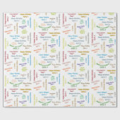 4月5日誕生日ギフト包装紙 ラッピングペーパー (フラット)