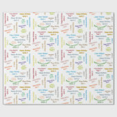 4月6日誕生日ギフト包装紙 ラッピングペーパー (フラット)