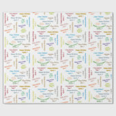 4月7日誕生日ギフト包装紙 ラッピングペーパー (フラット)