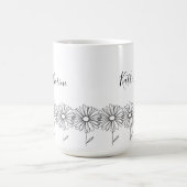 4月（しがつ）の誕生花、デイジーです。 コーヒーマグカップ (中央)
