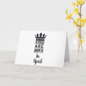 *4月*カードの生まれ「キング」へのハッピーバースデー カード (黄色い花)