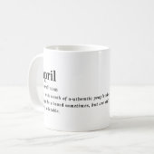 4月 定義 誕生日 コーヒーマグカップ (正面左)