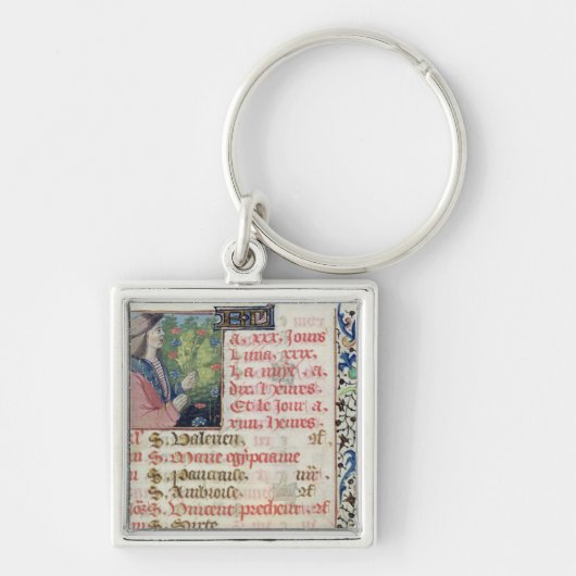 4月: 盗品の花 キーホルダー (正面)