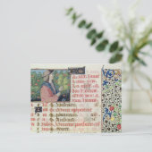 4月：花を摘む ポストカード (スタンド正面)