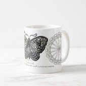 4月Birthstoneの蝶マグ コーヒーマグカップ (正面右)