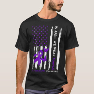4月We衣服パープルサルコイドーシス認識度モン Tシャツ