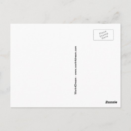 4本の木、カントリーサイド、フィールド/白黒写真 ポストカード (裏面)