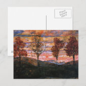 4本の木 ポストカード (正面/裏面)