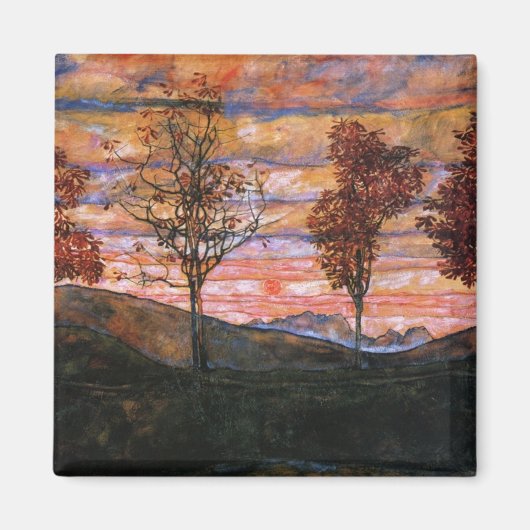 4本の木 マグネット (正面)