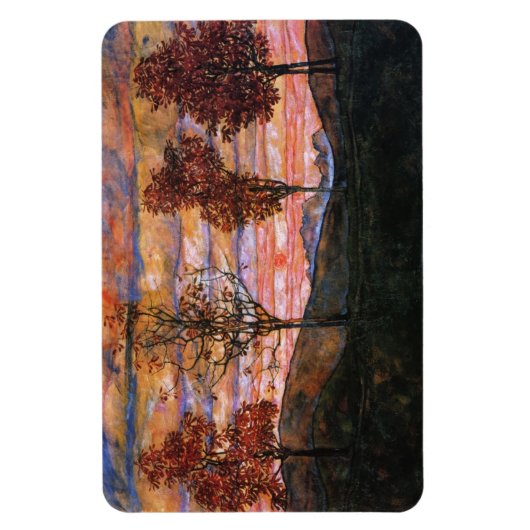 4本の木 マグネット (縦)