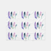 4本の羽のフリースブランケット フリースブランケット (正面(横))