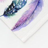 4本の羽のフリースブランケット フリースブランケット (角)