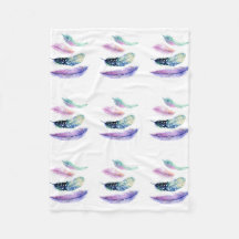 4本の羽のフリースブランケット