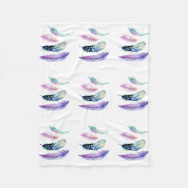 4本の羽のフリースブランケット フリースブランケット