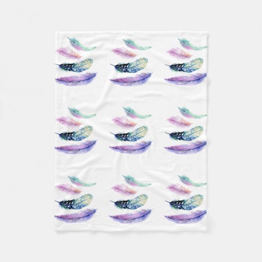 4本の羽のフリースブランケット フリースブランケット (正面)